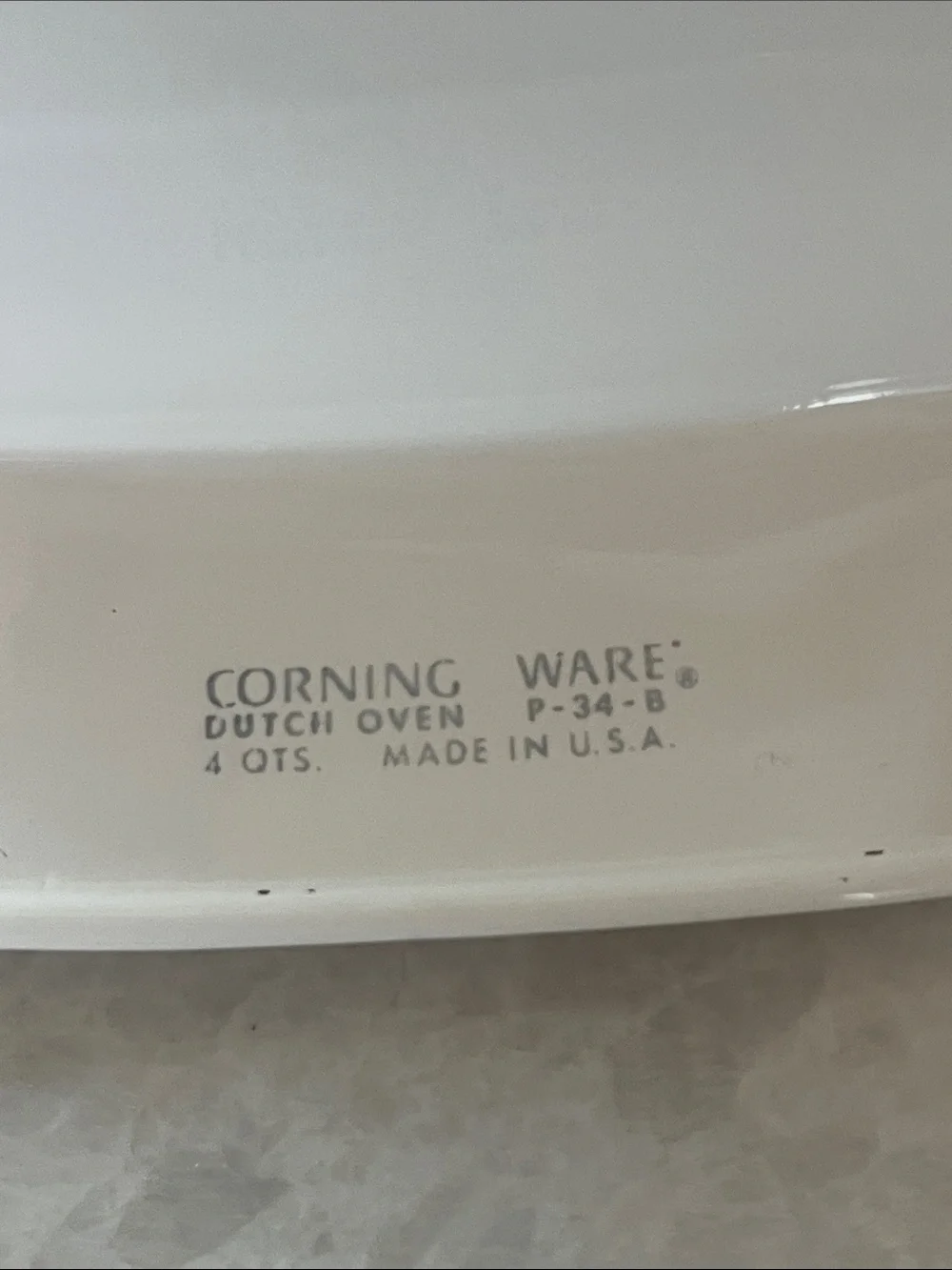 Vintage Corning Ware Blue Cornflower 4 Qt Dutch Oven P-34-B with Matching P-12-C